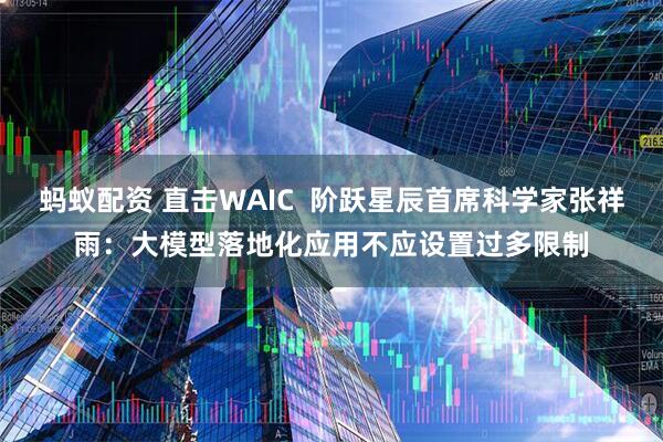蚂蚁配资 直击WAIC  阶跃星辰首席科学家张祥雨：大模型落地化应用不应设置过多限制